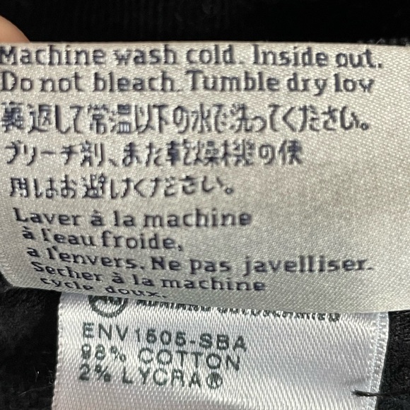 Adriano Goldschmied corduroy pants sz 27R with zippers - Picture 8 of 8